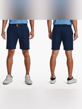 Under Armour Men's Navy w/ pinstripe Performance Golf Shorts Sz 36